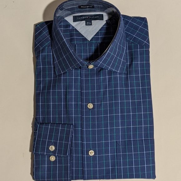 Tommy Hilfiger Other - Tommy Hilfiger Men's Blue Green Plaid Striped Nwt